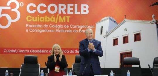 Foto da eleição dos dirigentes ocorrida no 53ª Encontro de Corregedores Eleitorais