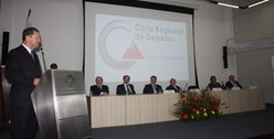 Palestra do ministro João Noronha no Ciclo Regional de Debates.